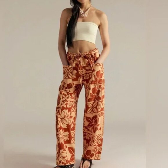 We The Free Pants - NWT We The Free Mirage Printed Pull On Jeans - Terracotta Tropical